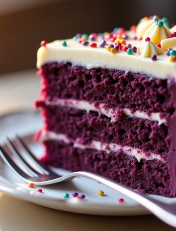 Purple Valvet Cake Easy Recipe