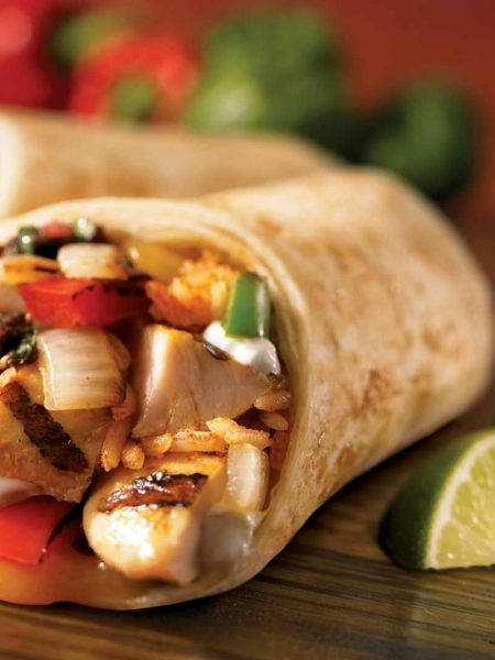 Cheesy Garlic Chicken Wraps Recipe