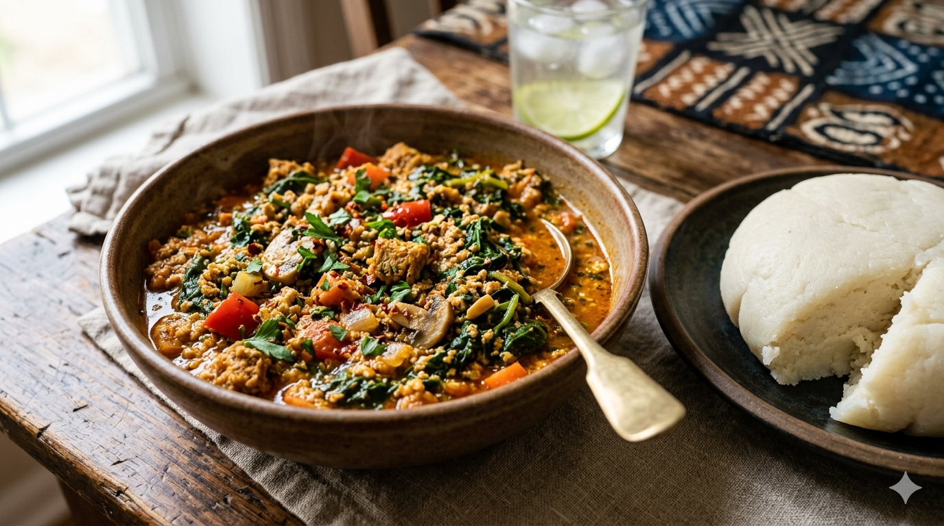 Vegetarian Egusi Soup Recipe